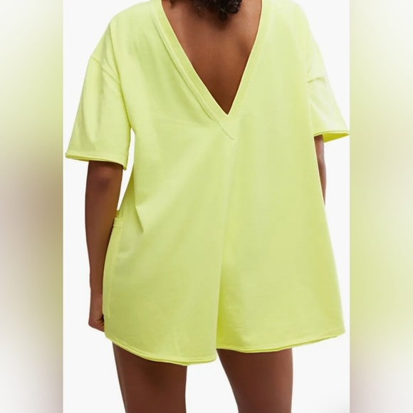 NWOT Hot Shot Tee Romper- Sour Citrus - Picture 4 of 12